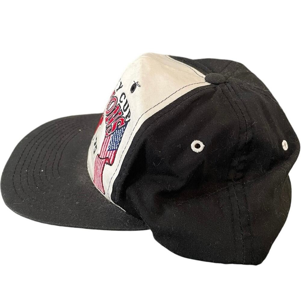Vintage 90s Stanley Cup Champions New Jersey Devils 1995 Starter SnapBack Hat - Picture 2 of 3